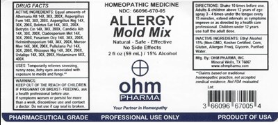 2oz Bottle Label (Allergy Mold Mix)